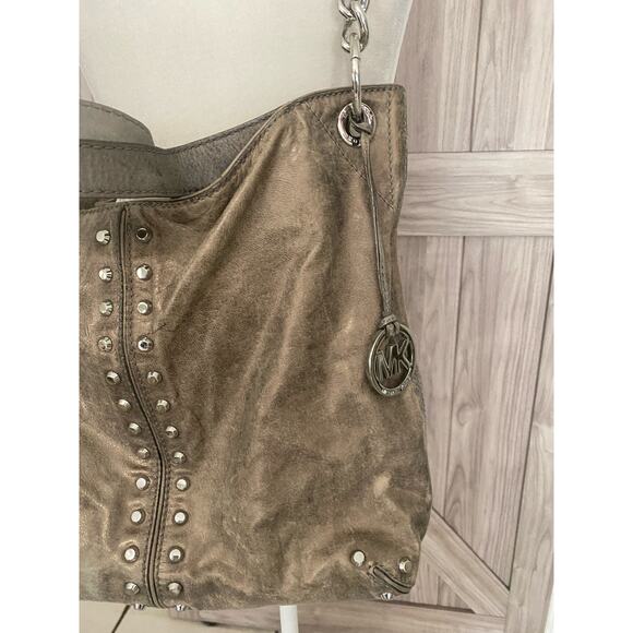 Michael Michael Kors metallic hobo embellished purse - Picture 3 of 10